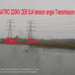 MEGATRO 220KV 2E8 SJ4 Tension Angle Transmission Tower thumbnail-1