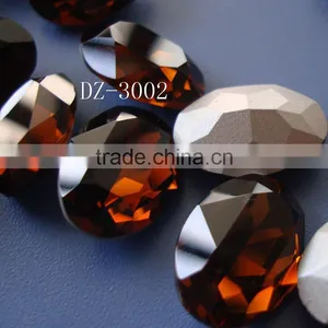 Crystal Component Loose Bead,jewelry Component With Fat Quare Shape thumbnail-4