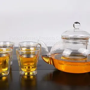 Mini Glass Cup for Coffee and Tea Kungfu Tea Cup Glass Wine Cup Wholesale Glass Cup for Resturant and Hotel thumbnail-3