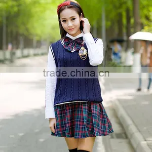 Custom Stylish Japanese Girl High School Uniform Vest thumbnail-2