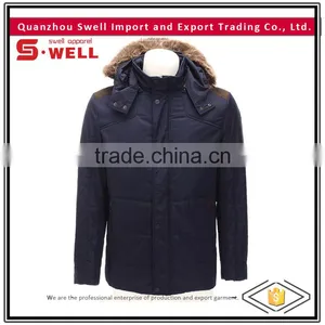 China Factory Stylish Winter Mens Quilted Hoody Thermal Jacket thumbnail-1