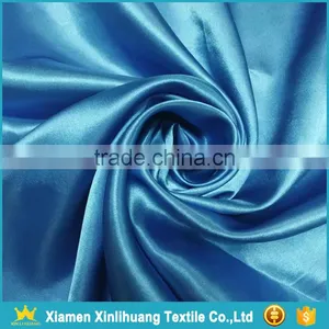 High Quality Soft Breathable Royal Blue Plain 100% Polyester Satin Fabric thumbnail-2
