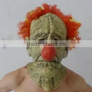 Colorful Hair Clown Mask, Scary Horror Theme Halloween Mask,party Mask, Cosplay Masks thumbnail-1