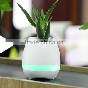 Touching Flower Singing Plant Interaction Bluetooth Speaker LED Smart Music Flowerpot thumbnail-2