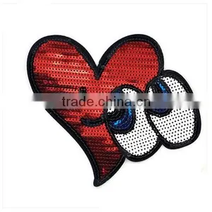 Fashion Design Bling Reversible Sequin Designs Embroidery Patch for Garment thumbnail-2