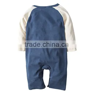 2017 Winter Kids Clothing Custom Animal Printing Knitted Cotton Baby Romper Boutiqua Newborn Baby Clothes thumbnail-2