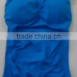 Blue Seamless Strapless Lady Camisole Top thumbnail-1