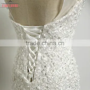 Cheap Sexy Mermaid Slimming Lace Mermaid Wedding Dresses thumbnail-4