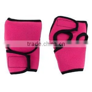 Women's Pink Weighted Fitness Gloves,Women Weight Lifting Gloves thumbnail-1
