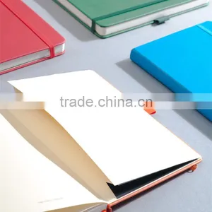 Creative A5 Hardcover Planner With Band Section Sawing Faux Leather Cover Notebook With Pen Holder thumbnail-5