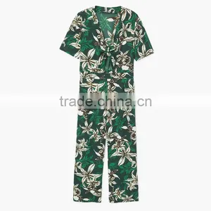 Lily Printed Short Sleeve Fashion Jumpsuit for Women thumbnail-5