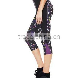 Factory Wholesale Spandex Ladies Fitness & Body Building Printed Leggings thumbnail-2