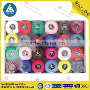 Dyed 100% Cotton Embroidery Thread / 24*20g /plenty of Color thumbnail-1