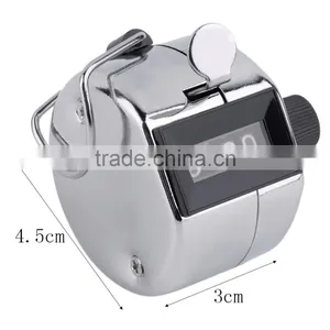 Hand Held Tally Counter Manual Counting 4 Digit Number Golf Clicker NEW thumbnail-6