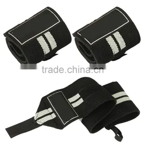 Black & Grey Weight Lifting Wrist Wraps /Fitness Training Hand Bar Wrist Wraps thumbnail-1