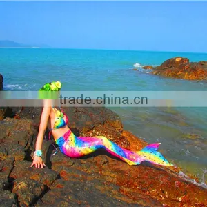 Baby Girls Mermaid Costumes/Girls Beachwear/Kids Bikini Summer Swimsuit thumbnail-1