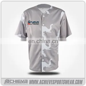 Wholesale Men Sublimated Baseball Jersey Custom Baseball Jerseys thumbnail-1