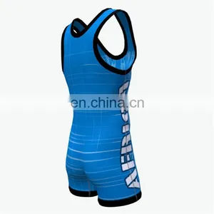 Sublimated Customized Wrestling Singlet thumbnail-3