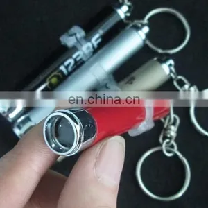 80*13mm Mini Flash Metal Projector Keychain Led Keychain Torch With Projector thumbnail-2