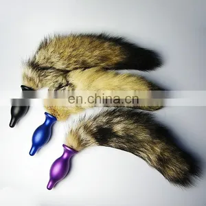 2015 China Manufacturer Cheap and Colorful Dog Tail Vibrating Anal Plug thumbnail-4