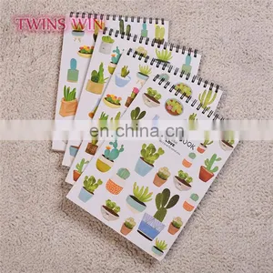 2018 Hot New Products Japan School Stationery Promotion Gifts Cute Cactus Design Blank Paper Notebook Cheap Bulk thumbnail-1