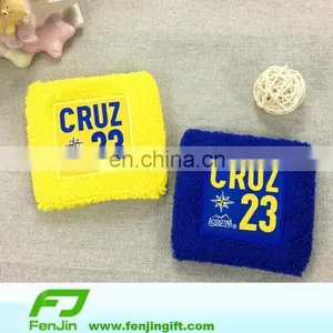 Embroidery Logo Cotton Terry Wristband thumbnail-3