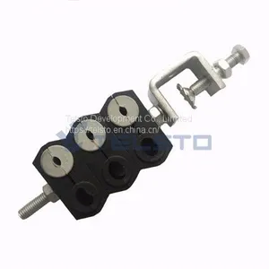 Optic Fiber Clamp for Optic Cable and Power Cable, Double Type, 6 Holes thumbnail-2