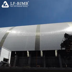Factory Bolt Ball Space Frame Coal Storage Roofing Structure Power Plant Shed Cememt thumbnail-3