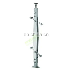 Factory Cheap Price Glass Post Handrails Stainless Steel Glass Railing Balustrade Wholesale In China thumbnail-2