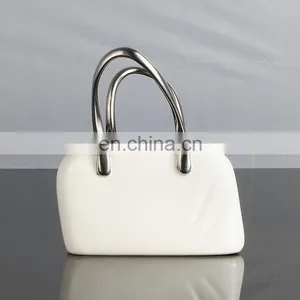 2020 New Style Girls Holiday Gift Custom Silver-plated Ceramic Exquisite Handbag Craft Home Decoration thumbnail-1