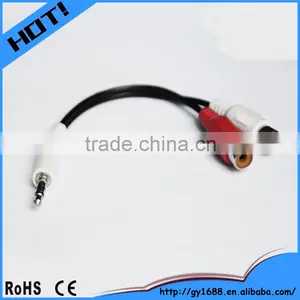 3.5mm Male to 2 Female Rca y Splitter Audio Adapter Cable thumbnail-1