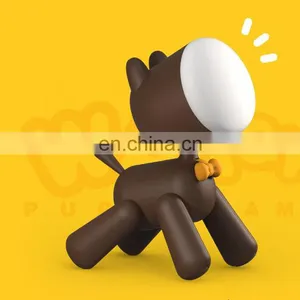 Gift USB Rechargeable Moveable Body Switch Control Cute Image 2 Modes Brightness Children Puppy Night Light thumbnail-4
