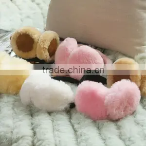 Fashion Winter Factory Sale Lambskin Fluffy Warm Ear Muffs thumbnail-1