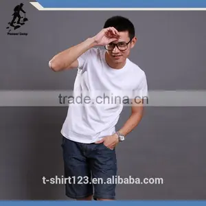 Thin White Plain T-shirts thumbnail-5