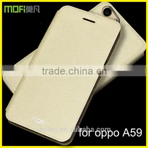 MOFi Original Golden Flash Leather Flip Cover Case for OPPO A59, Carcasa Para Celulares for OPPO A59m thumbnail-2