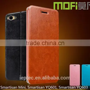 MOFi Case Funda Celular Housing for Smartisan Yq60, Mobile Handset Coque Flip Leather Back Cover for Smartisan Mini Yq60 YQ603 thumbnail-1