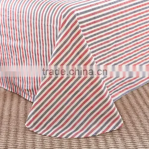 Best Selling Bright Color Bed Cover Quilt Red Plaid Print New Bedroom Set 100%cotton Kids Duvet Cover Set thumbnail-3