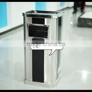 Waste Bin Container /Outdoor Metal Litter Bin/Dustbin/Garbage Trash Bin thumbnail-2