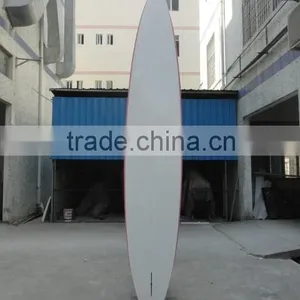 14' SUP Race Paddle Boards Epoxy Boards Pink Rail Bamboo Race Board thumbnail-2