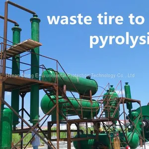 Best Price Waste Rubber Tyres Pyrolysis Plant for Convert Solid Waste Tires Into Fuel Oil Recycling Machine thumbnail-3