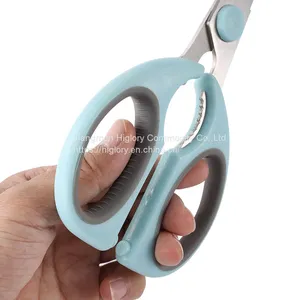 Best Selling Multifunction Stainless Steel Kitchen Scissors Shears Set With Sheath thumbnail-5