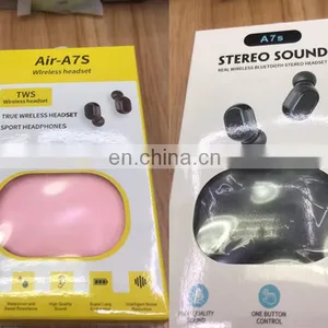Factory Price for A7S Earphones Wired True HiFi Wireless E7S TWS Headphones I7s I12 Sport Earbuds Wireless Earphone thumbnail-5