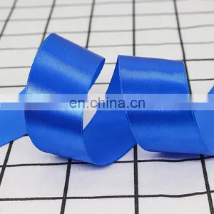 Wholesale Factory Large Stocked Custom Solid 196 Color 3-100 mm Wide Single Double Face Polyester Satin Christmas Ribbon Roll thumbnail-3