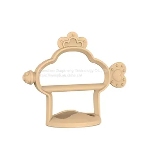 Silicone Baby Teether for Infant Safely Soft Silicone Molar Rod Toys Babies 0-12 Months Eco-Friendly Baby Teether Chew Toys thumbnail-4