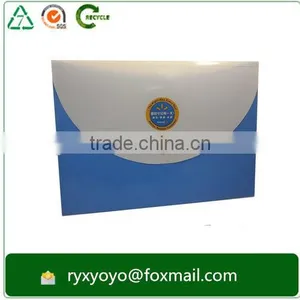 Promotional a4 Size pp Plastic Popper Document Wallet With Back Pocket thumbnail-1