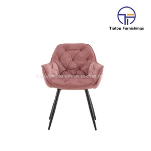 Tiptop Wholesale Retro Accent Living Room Coffee Hotel Tub pu Leather Dining Chair thumbnail-2