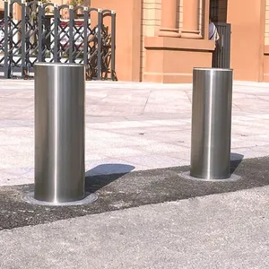 UPARK High Quality 36V DC Private Area Anti-theft Car Park Security Barrier Sealed Warning Post Automated Lifting Bollard thumbnail-4