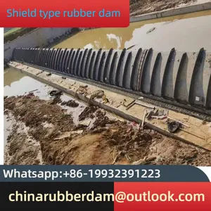 Installation of Inflatable Rubber Core Mold for Ecological Dam, Bridge, Dam Bag, and Air Shield Dam thumbnail-4