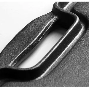 Cast Iron Grill Tray 36*26cm Uncoated Barbecue Tray Non-stick Household Iron Plate Cooking Outdoor Rectangular Charcoal Fire Pan thumbnail-4