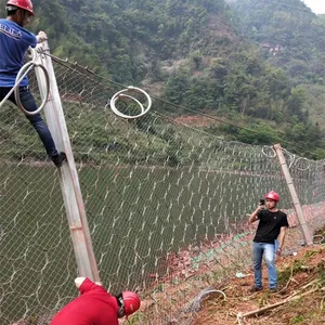 Cost Effective Flexible Woven Rockfall Barriers Stone Falling Ring Net Barrier for Explosion Protection in the Chemical Industry thumbnail-1